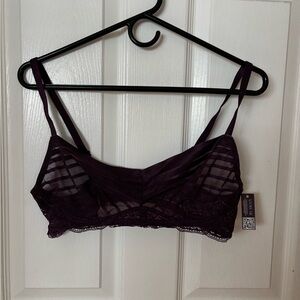 Adore Me Elegant Plum color Lace Bralette